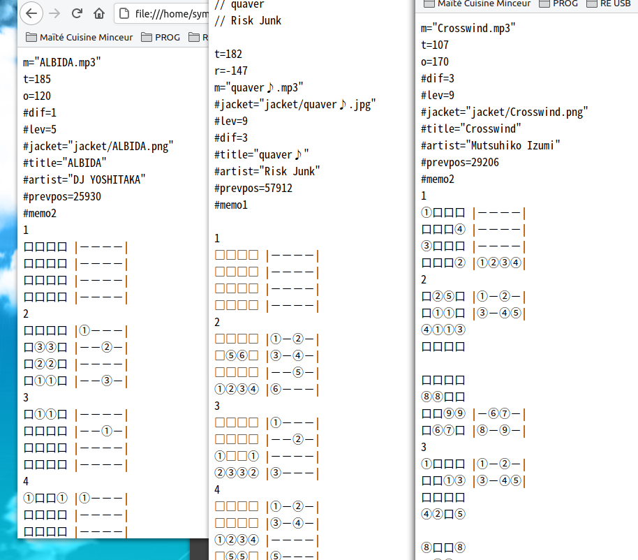 three memo files properly decoded